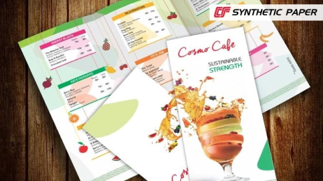 Papel Sintético Cosmo para Aplicación en Menús
